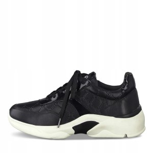 Sneakersy Tamaris 23720 Czarne/BLACK EMB 