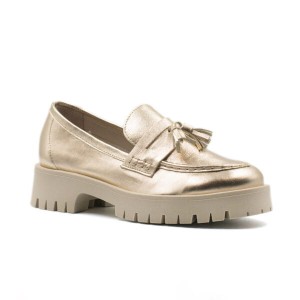 Mokasyny CheBello 2821 Złote 