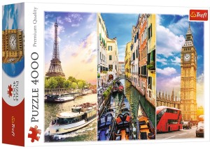 Puzzle 4000 el. Wycieczka po Europie