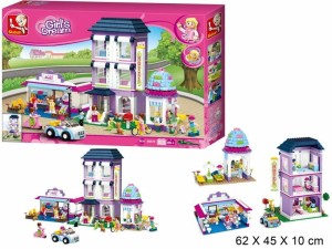 Klocki Sluban Dziewczynka Miejski hotel 972el. 96091