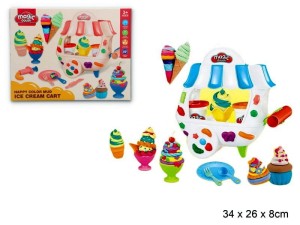 Ciastolina zestaw lodziarnia lody 