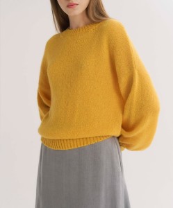 ECHO SWETER PUFFY ŻÓŁTY