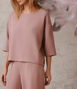 TOVA BLUZKA FLARE RÓŻ