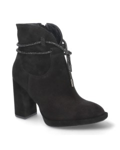 Botki Karino 4815/003-P Czarny Welur 