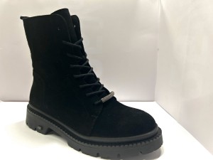 Botki Karino 4866/003-F Czarny Welur