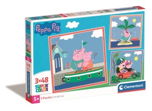 Puzzle 3x48el. - Peppa Pig