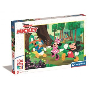 Puzzle 104 el. Maxi Super Kolor Mickey and Friends
