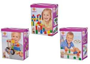 Mix drewnianych zestawów, klocki, pociąg lub auto 3 rodzaje