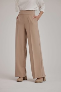 TOVA SPODNIE FLARE BEŻ 