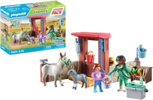 PLAYMOBIL  Weterynarz z osiołkami 