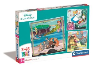 Clementoni Puzzle 3x48el SuperColor square Disney Classic