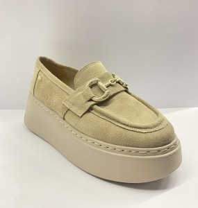 Półbuty Karino 4894/001 Beż/Welur 