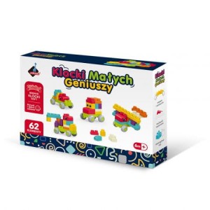 Klocki małych geniuszy. Soft. 62 elementów