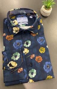 KOSZULA PIERRE CARDIN 8447/000/27255 9041 WIELOKOLOROWA 