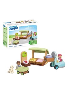 Playmobil - Junior Ekologiczny stragan z wózkiem widłowym 71691