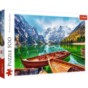 Puzzle 500el Jezioro Braies, Wochy 37486 Trefl