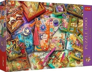 Puzzle 1000el Premium Plus - Tea Time: Biurko pełne inspiracji 10849 Trefl