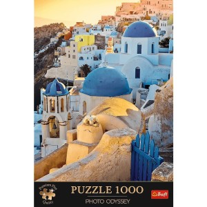 Puzzle 1000el Premium Plus - Tea Time: Photo Odyssey: Miasteczko Oia, Santorini 10853 Trefl