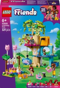 LEGO Friends 42666 - Kocie przyjęcie urodzinowe i domek na drzewie