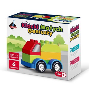 KLOCKI MAŁYCH GENIUSZY AUTKO CIĘŻARÓWKA