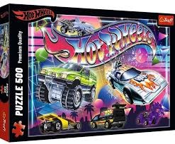 Puzzle 500 el. Hot Wheels: Lata 80-te Trefl