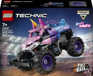 LEGO Klocki Technic 42220 Monster Jam Sparkle Smash z napędem typu pull-back