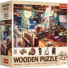 Puzzle drewniane 501 el. Skarby na strychu