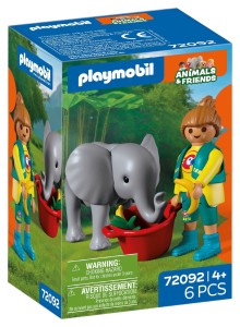 Playmobil Animals & Friends Słoniątko i opiekun 72092 