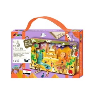 Puzzle drewniane 3D - Stwórz pejzaż miejski Kair Avenir