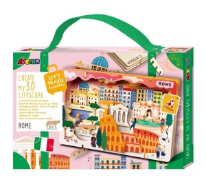 Puzzle drewniane 3D - Stwórz pejzaż miejski Rzym Avenir