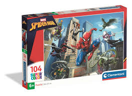 Puzzle 104 elementy Spiderman CLEMENTONI 25012