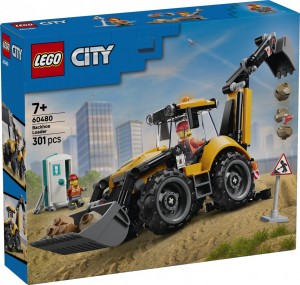 LEGO Klocki City 60480 Żółta koparko-ładowarka