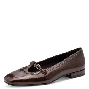 Baleriny Tamaris 1-22156-47-359 Brown Patent