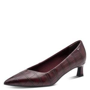 Czółenka Tamaris 1-22351-47-552 Merlot Croco