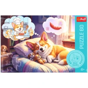 Puzzle 60 Corgi w krainie snów TREFL
