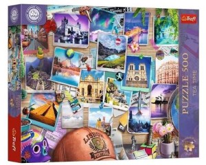 Puzzle 500 elementów. European Puzzle Championship Trefl Premium Plus Tea Time: Wspomnienia z podróży