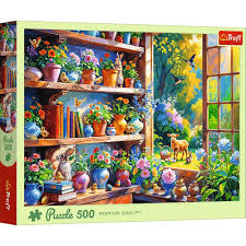 Puzzle 500el Wiosenny poranek w oranżerii Wielkanoc TREFL