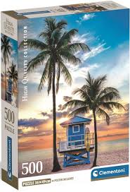 Puzzle 500 el. Miami Beach, Florida Clementoni