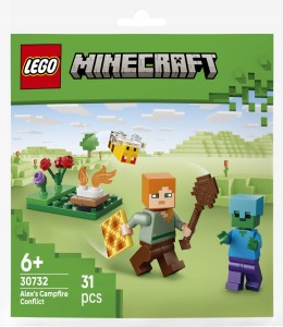 LEGO Klocki Minecraft 30732 Potyczka Alex przy ognisku