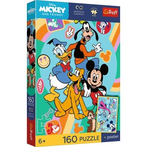 Edukacyjne Puzzle dla Dzieci Trefl 160 elementów – Bajkowa Mysia Godzina (Rozwój, Zabawa i Idealny Prezent)