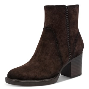 Zamszowe botki na obcasie Tamaris 1-25343-47 304