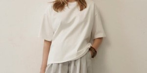 Biały T-shirt Oversize z krótkim rękawem Echo Daniela