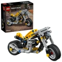 Zaawansowane Klocki LEGO Technic 42225 Żółty Motocykl – Dynamiczny Model Konstrukcyjny dla Pasjonatów (Realistyczne Detale, Idealny Prezent)