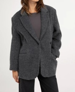 Szara  marynarka oversize z domieszką wełny Yaya  01-511054-610 99096