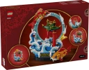 Zestaw Klocków LEGO Chinese Festivals Karp Przeskakujący przez Smoczą Bramę – Orientalna Ozdoba (Symbol Sukcesu, Świąteczna Tradycja i Idealny Prezent)